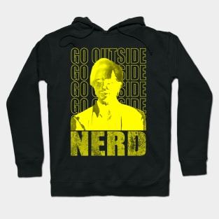 vintage yellow - Go Outside Nerd Hoodie